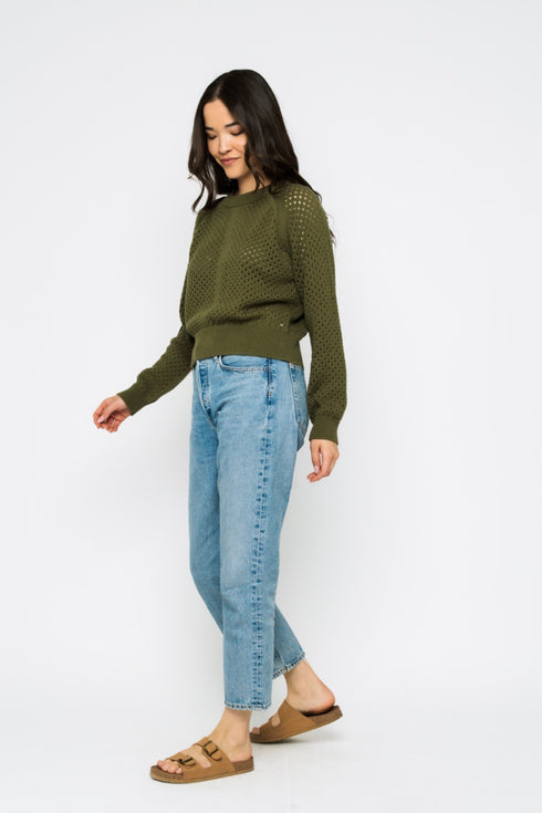Ellie-Pointelle Pullover